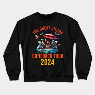 The Great Cicada Comeback Tour 2024 Crewneck Sweatshirt